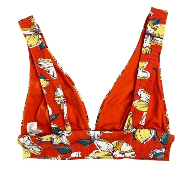 EBERJEY Vivian Bikini Top (just top) in Spicy Orange Size Small (NWOT) - Picture 4 of 10